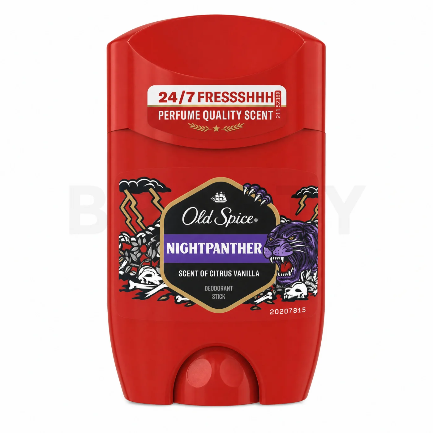 Old Spice NightPanther – Deodorant Stick cu Parfum de Citrice și Vanilie.