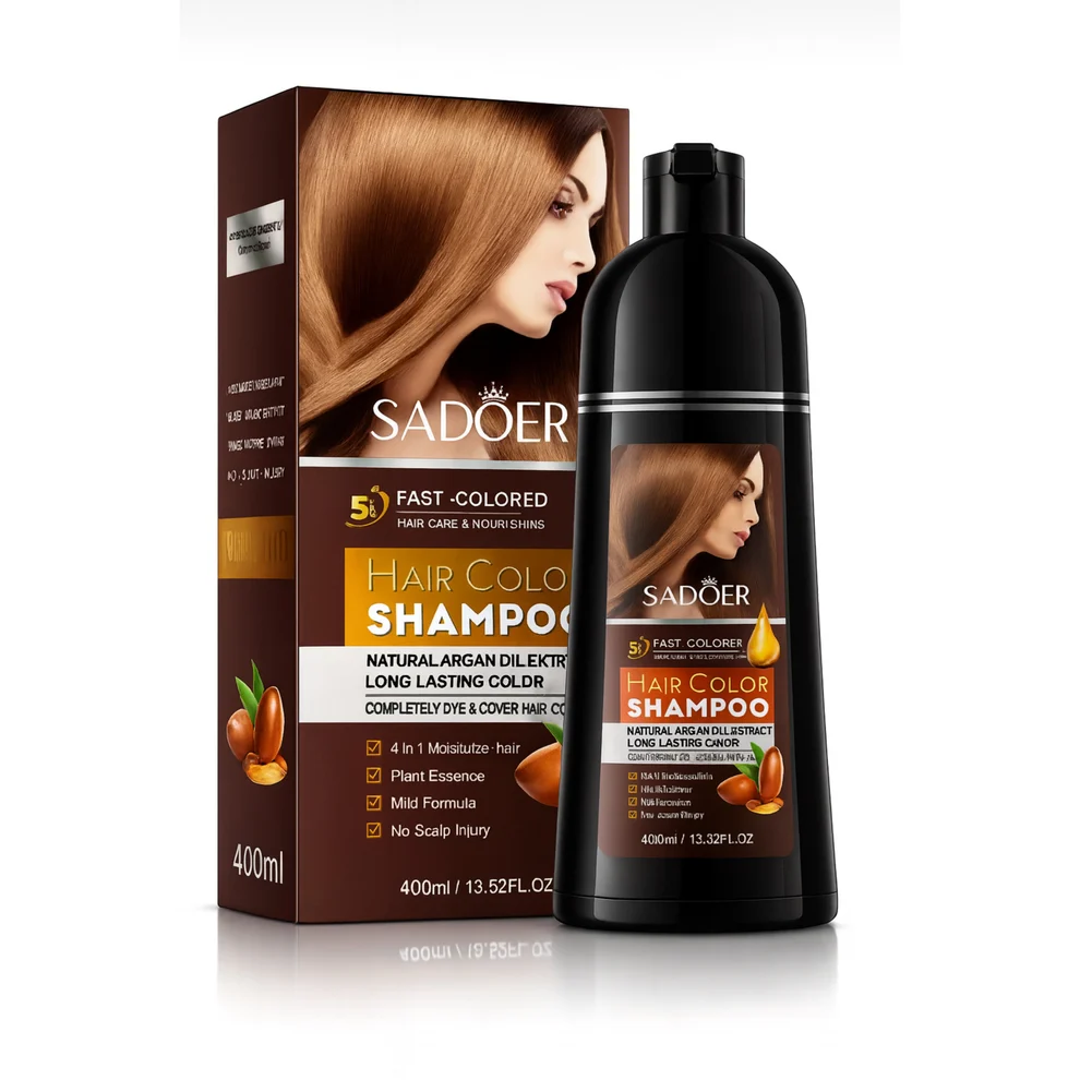 Sadoer – Șampon nuanțator Maro cu ulei de argan 400 ml