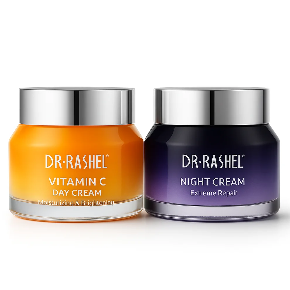 Dr. Rashel Cremă de zi cu vitamina C cremă de noapte cu retinol (2 x 50 g)