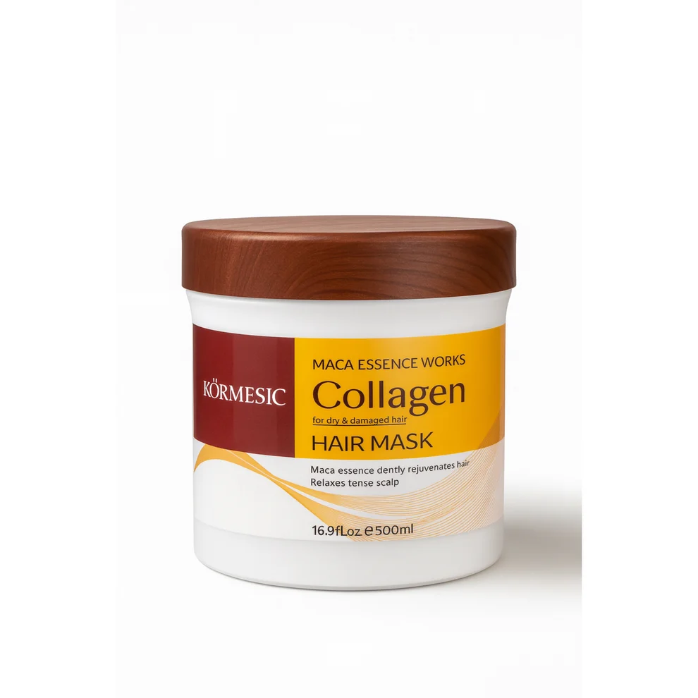 Mască de păr cu colagen și esență de maca – Körmesic Collagen Hair Mask 500 ml
