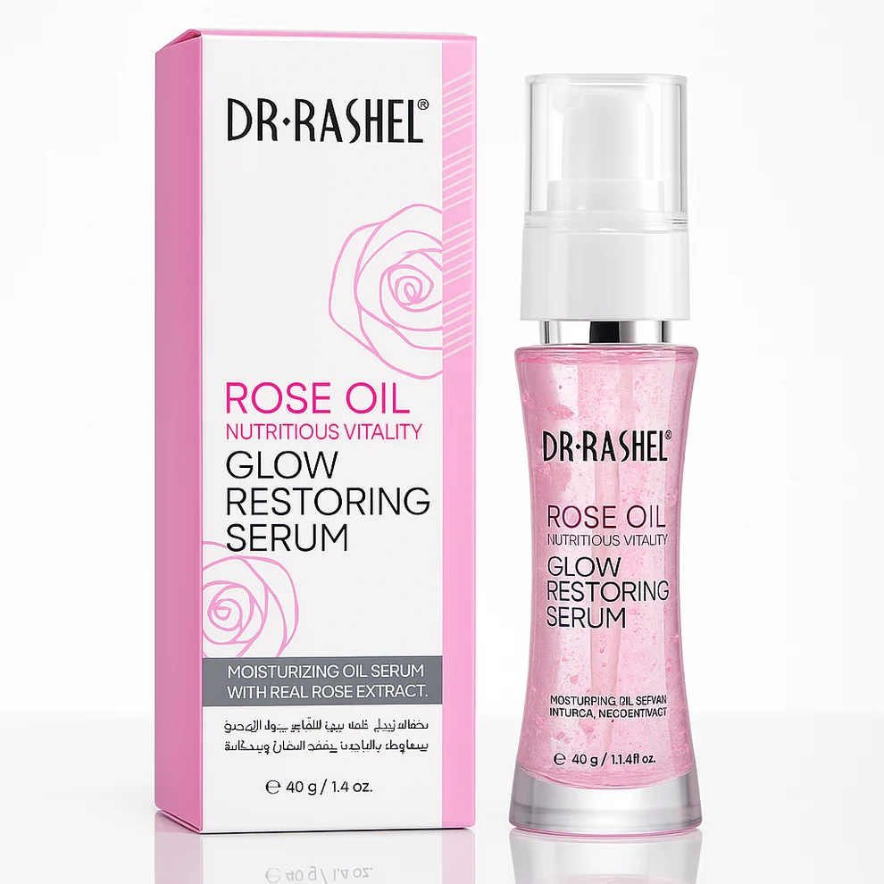 Dr. Rashel Ser hidratant cu Vitamina E și ulei de trandafir 40 ml
