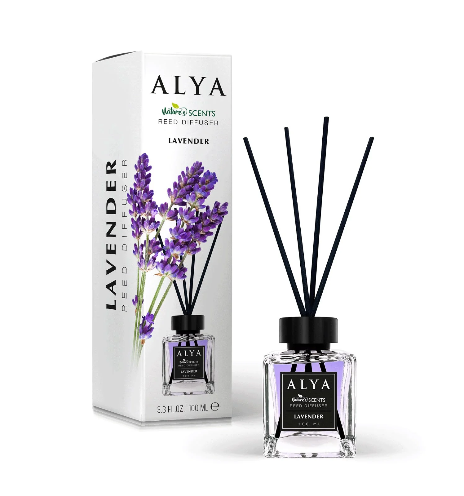 Parfum de Cameră cu Bețișoare ALYA – LAVENDER, 100 ml.