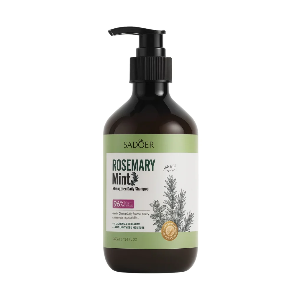 Sampon Fortifiant cu Rozmarin si Menta – SADOER 350ml.