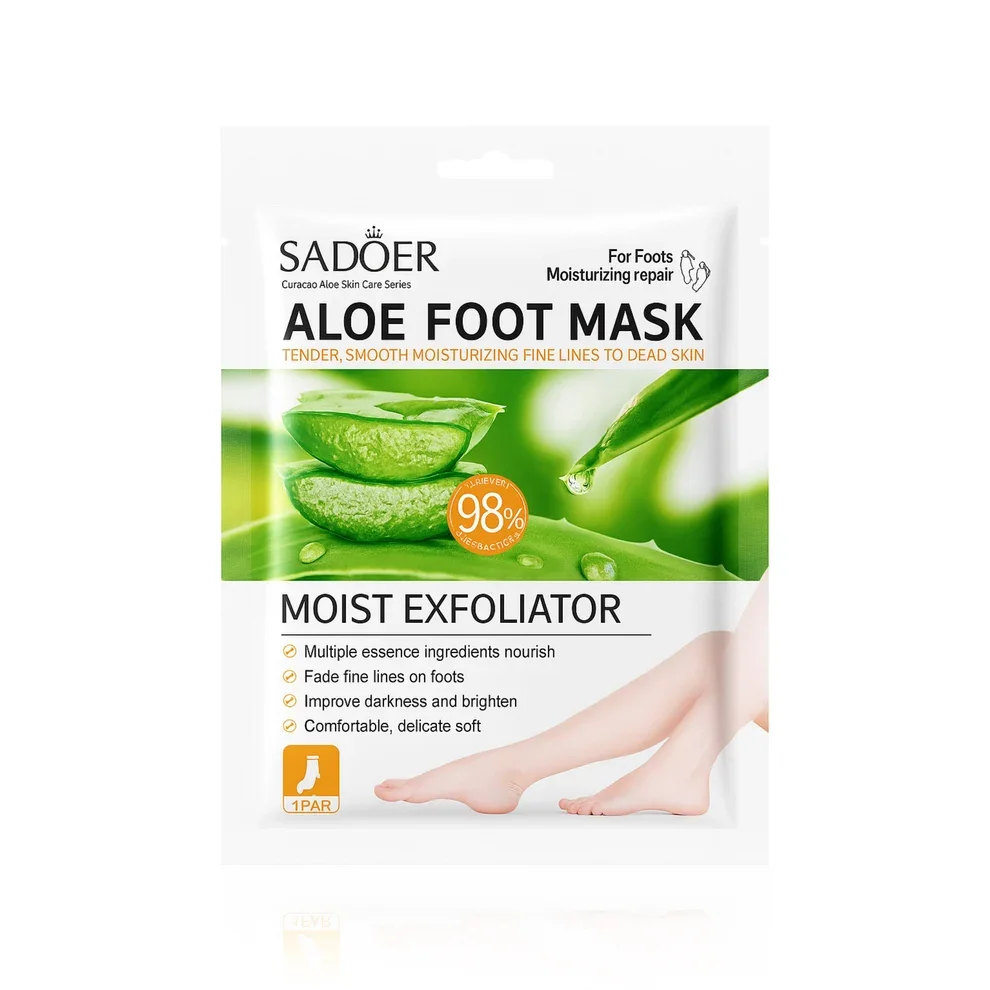 SADOER Mască pentru picioare cu Aloe Vera 35 g.