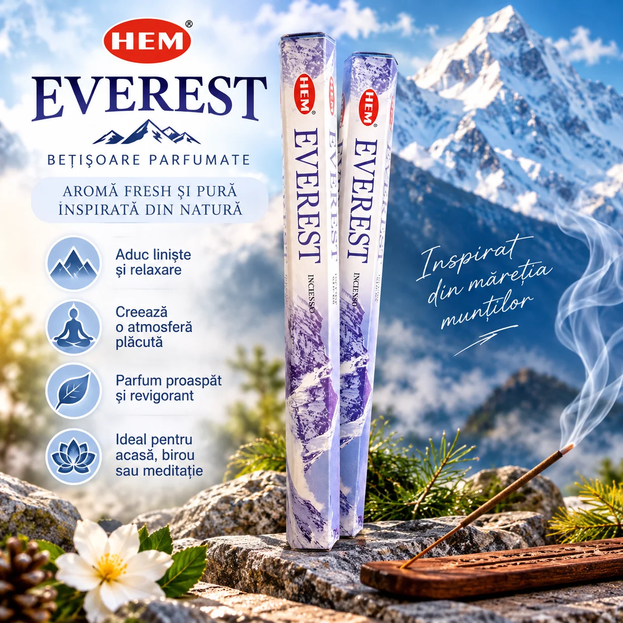 Bețișoare Parfumate HEM – EVEREST.