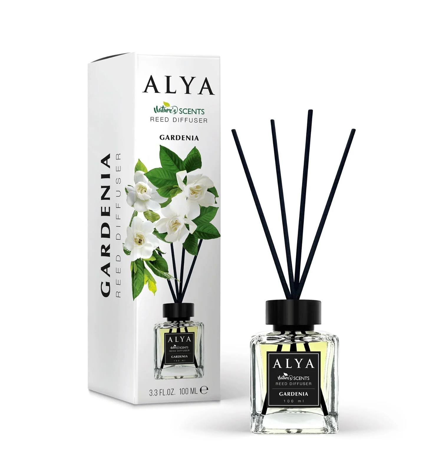 Parfum de Cameră cu Bețișoare ALYA – GARDENIE, 100 ml.