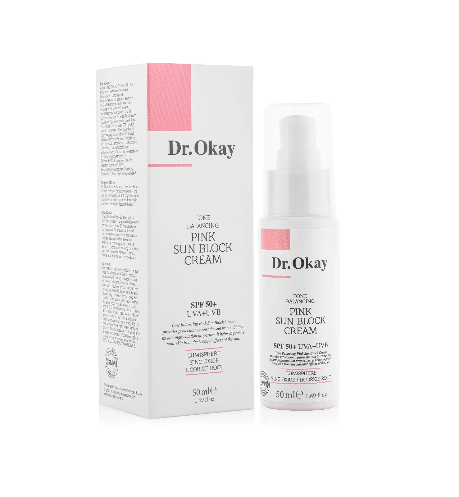 Cremă de Protecție Solară Anti-Pete SPF 50+ Dr. Okay – 50 ml