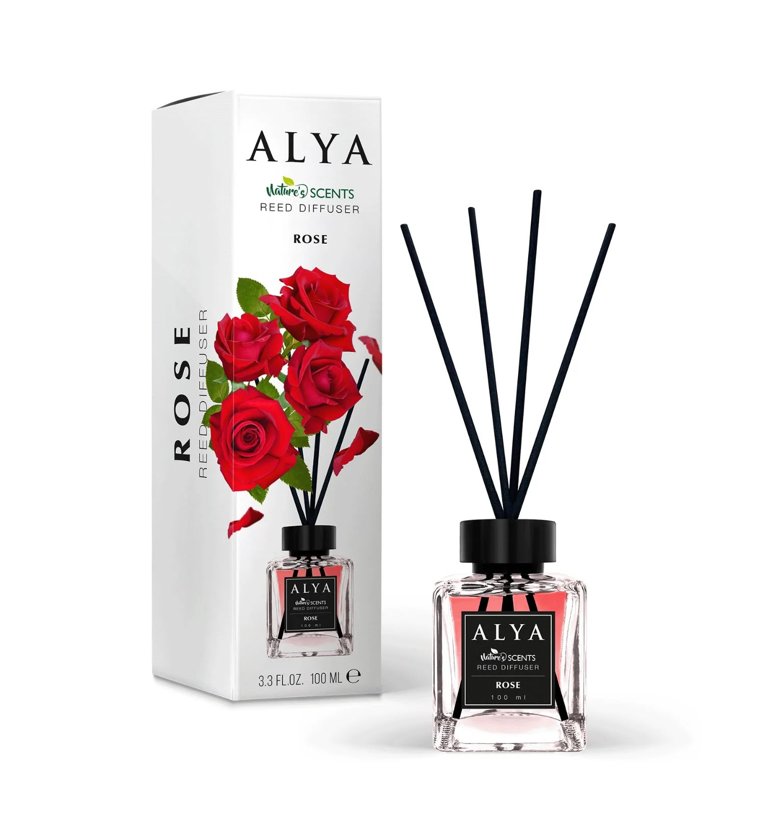 Parfum de Cameră cu Bețișoare ALYA – ROSE, 100 ml.