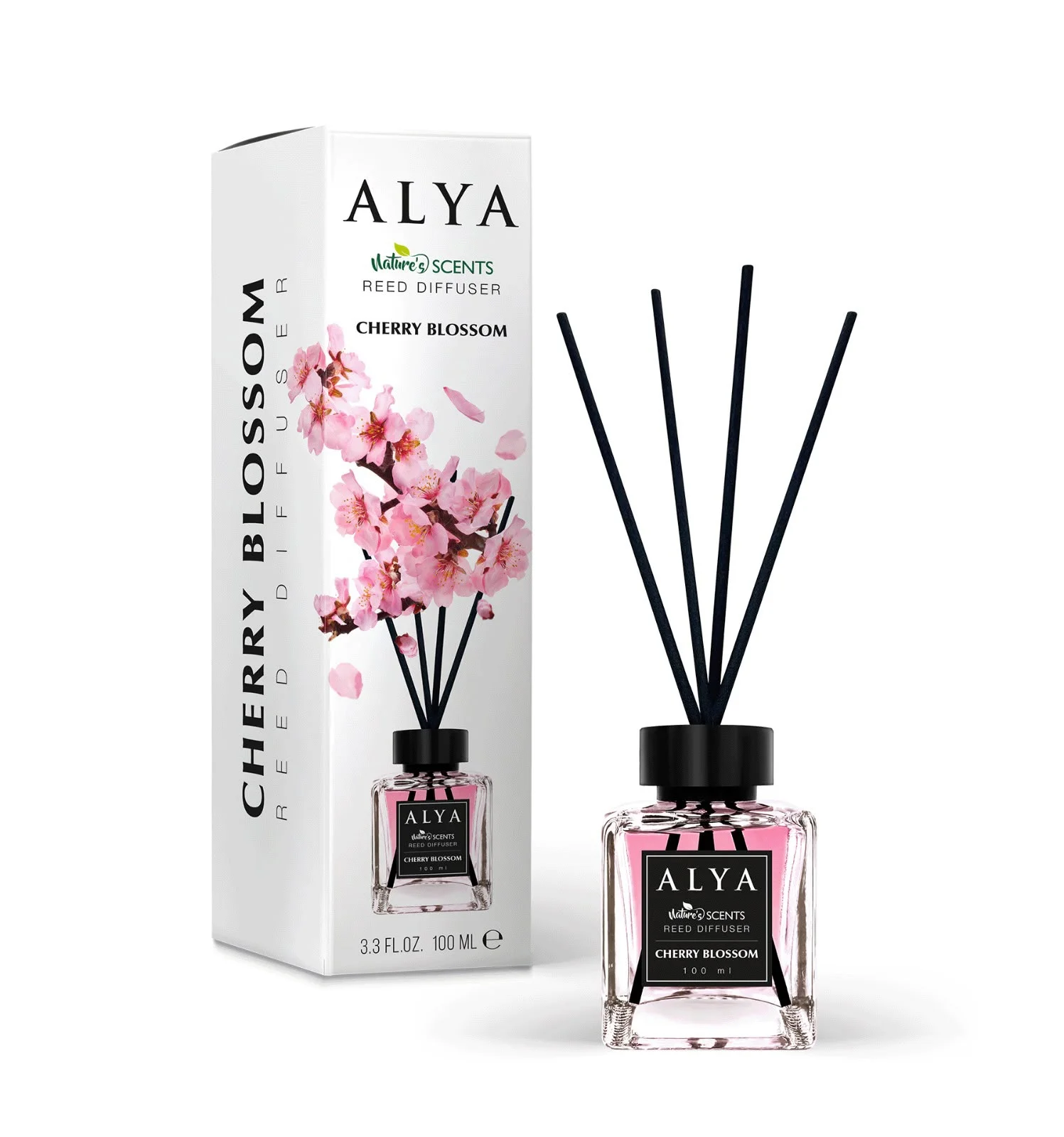 Parfum de Cameră cu Bețișoare ALYA – CHERRY BLOSSOM, 100 ml.