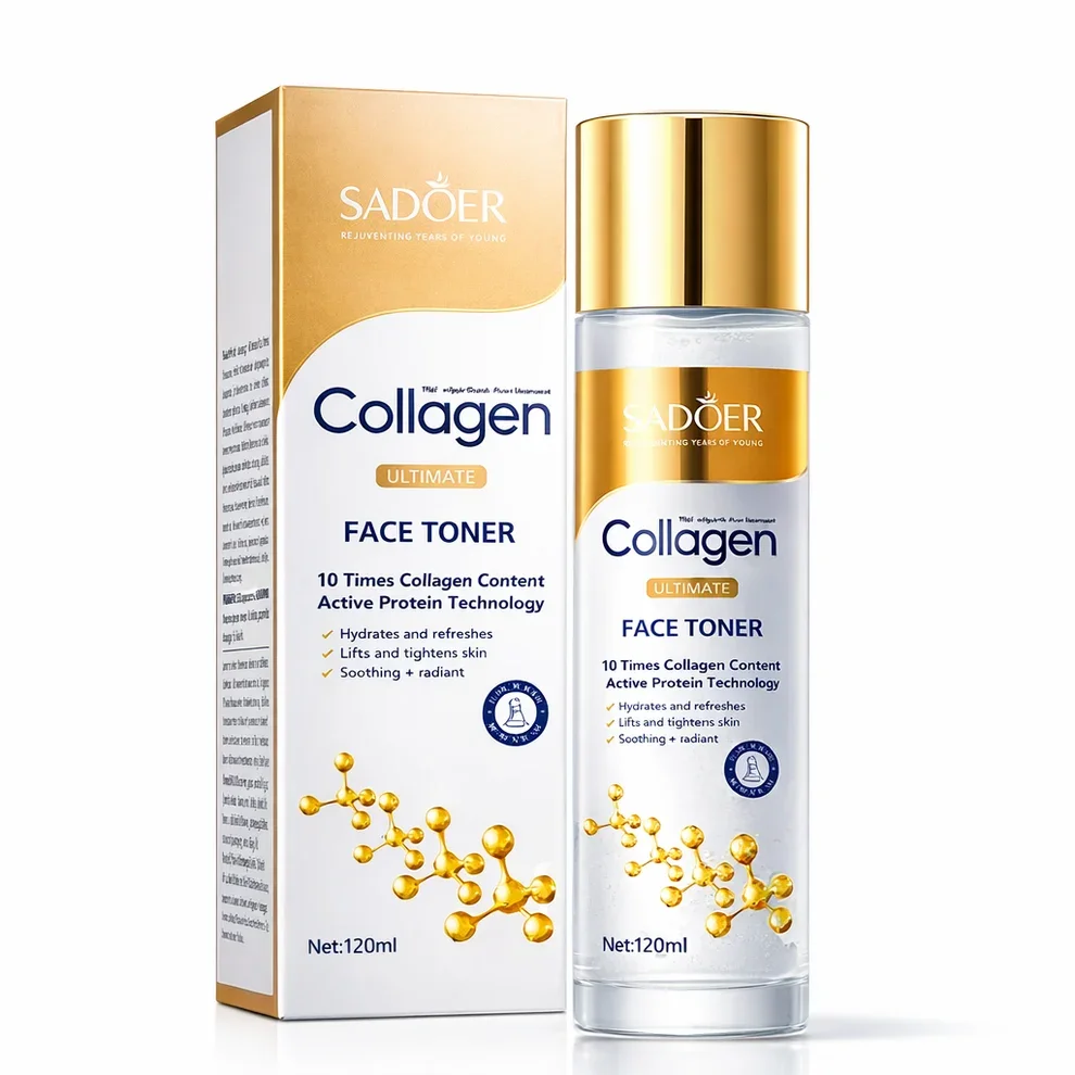 Sadoer – Toner facială cu colagen, anti-îmbătrânire 120ml.