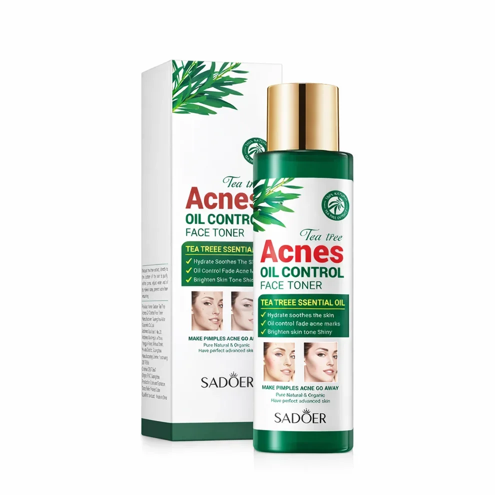 Tonic facial SADOER Tea Tree Acnes Oil Control Anti Acne 120ml.